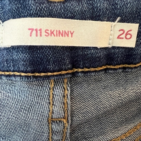LEVIS 711 skinny Women's Blue Jeans/size 26 - Picture 11 of 11
